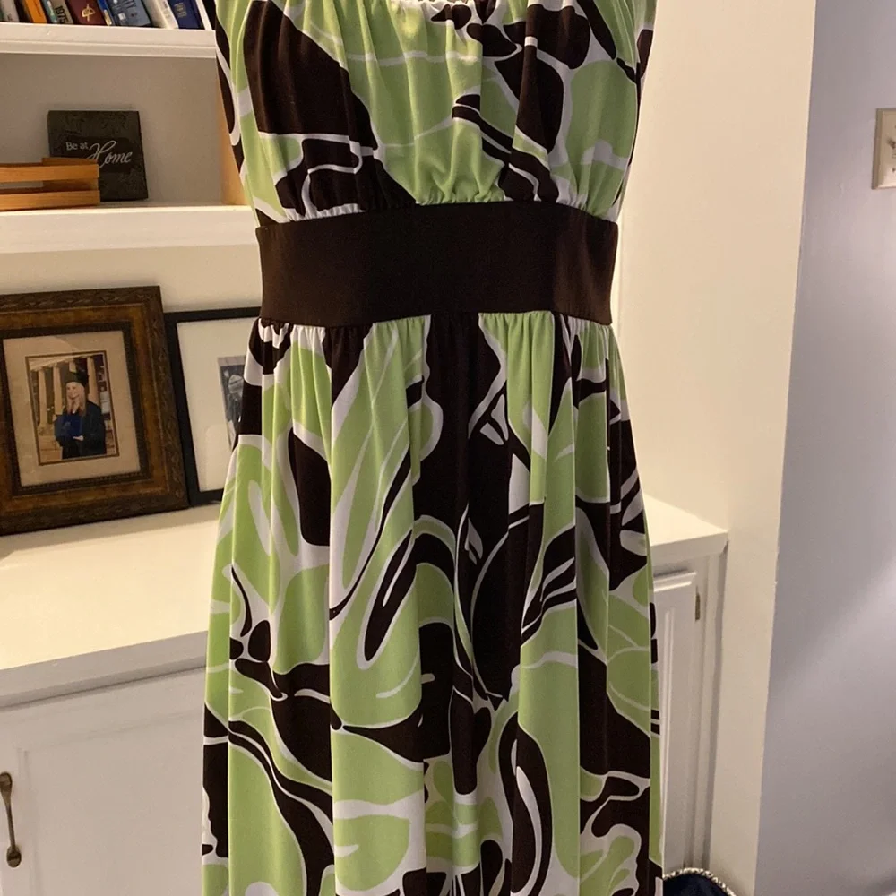 ❤️La Belle Dress Brown/Green Size Large! - Picture 3 of 8